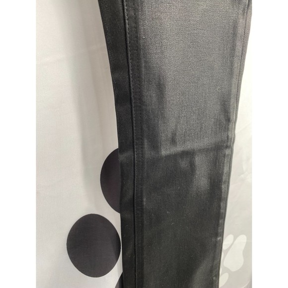 Jen7 by 7 For All Mankind 7FAM NWT Coated Ankle Straight Leg Jeans Black 0 New - Picture 4 of 9